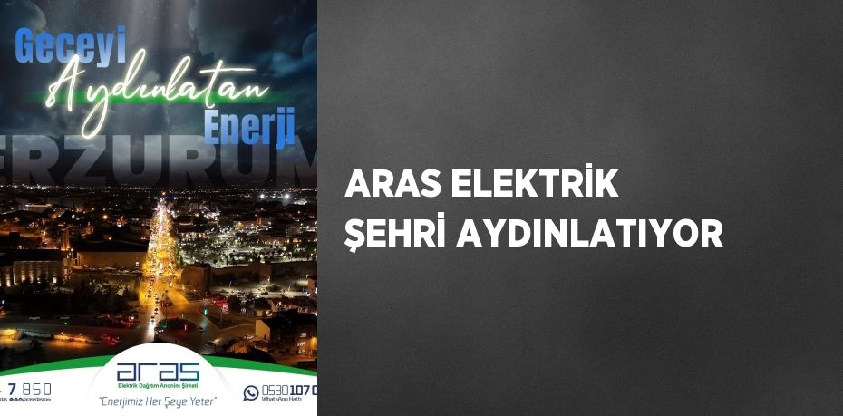 ARAS ELEKTRİK ŞEHRİ AYDINLATIYOR