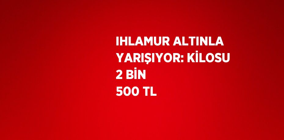 IHLAMUR ALTINLA YARIŞIYOR: KİLOSU 2 BİN 500 TL