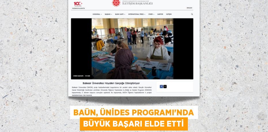 BAÜN, ÜNİDES PROGRAMI'NDA BÜYÜK BAŞARI ELDE ETTİ