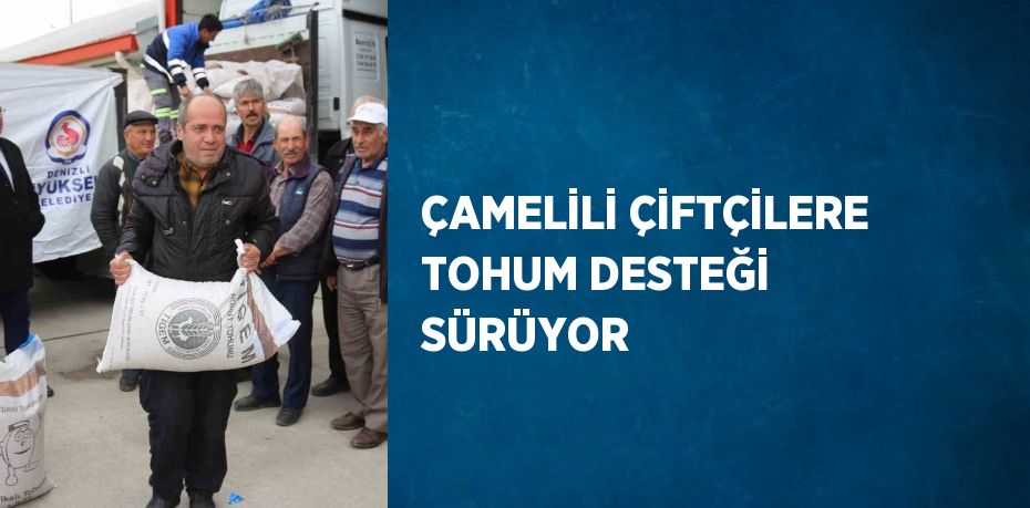 ÇAMELİLİ ÇİFTÇİLERE TOHUM DESTEĞİ SÜRÜYOR