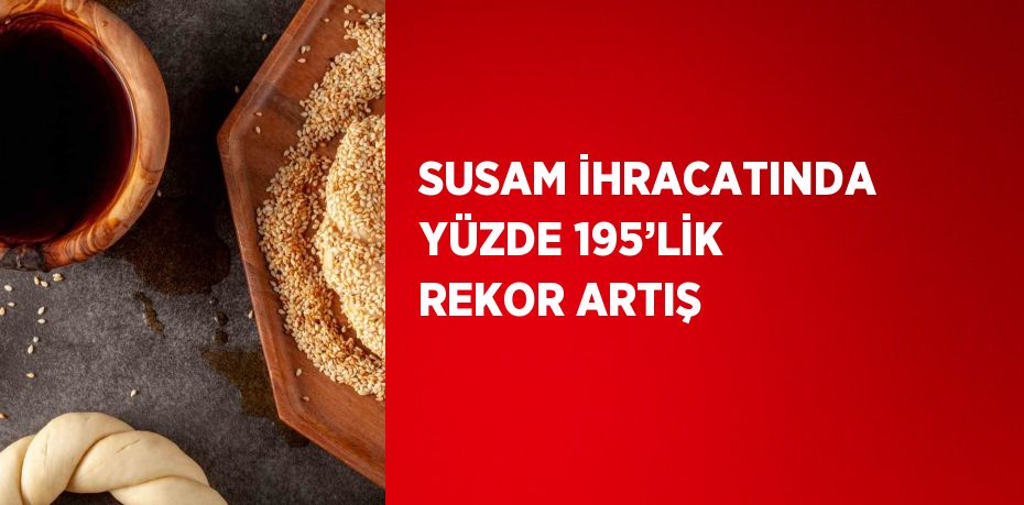 SUSAM İHRACATINDA YÜZDE 195’LİK REKOR ARTIŞ