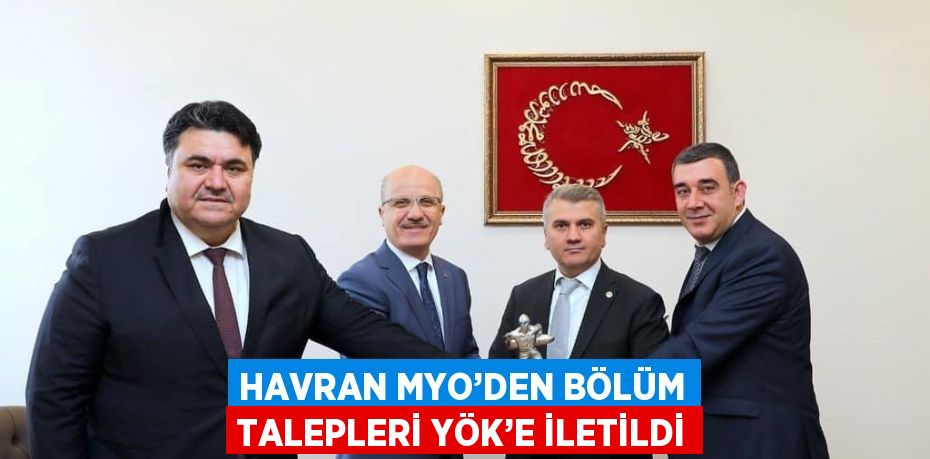 HAVRAN MYO’DEN BÖLÜM TALEPLERİ YÖK’E İLETİLDİ