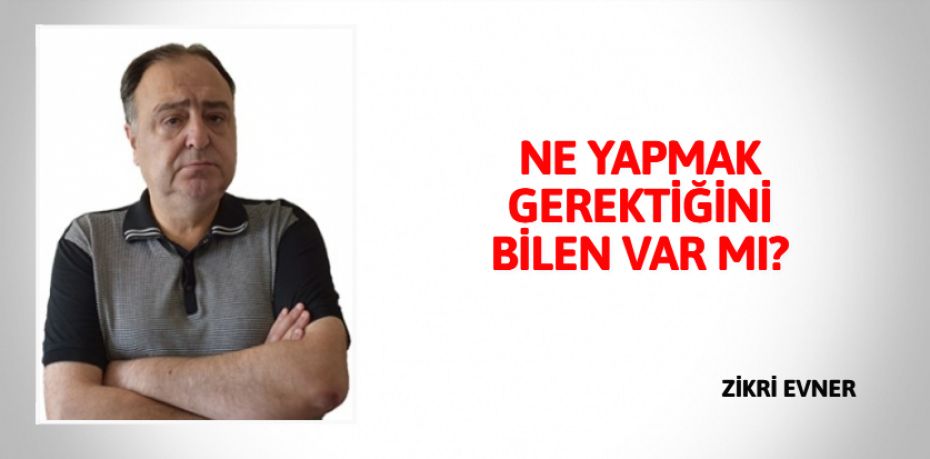 NE YAPMAK GEREKTİĞİNİ BİLEN VAR MI?