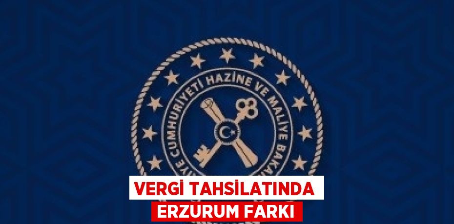 VERGİ TAHSİLATINDA ERZURUM FARKI