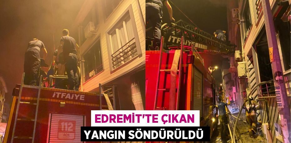 Edremit’te çıkan yangın söndürüldü