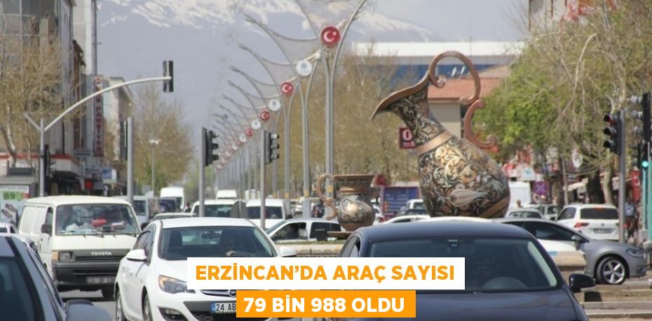 ERZİNCAN’DA ARAÇ SAYISI 79 BİN 988 OLDU