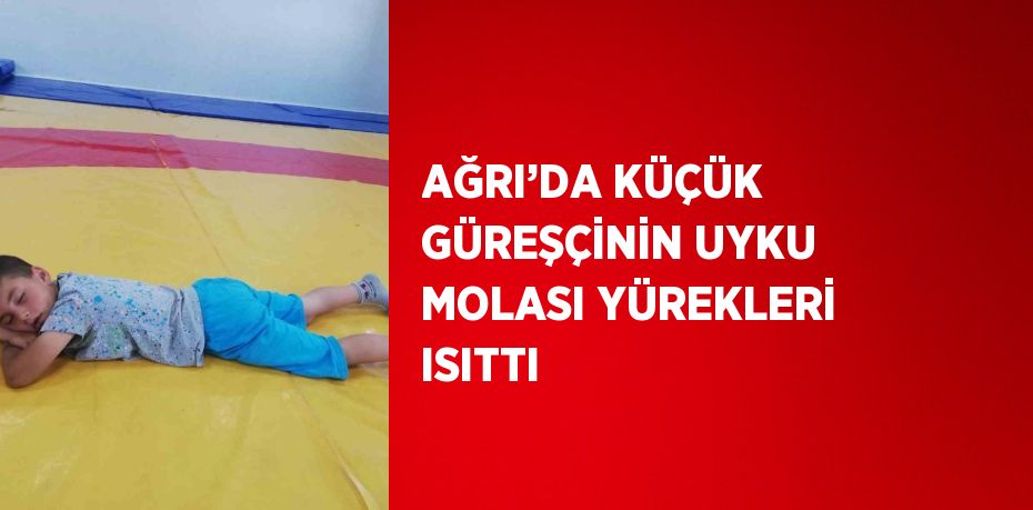 AĞRI’DA KÜÇÜK GÜREŞÇİNİN UYKU MOLASI YÜREKLERİ ISITTI