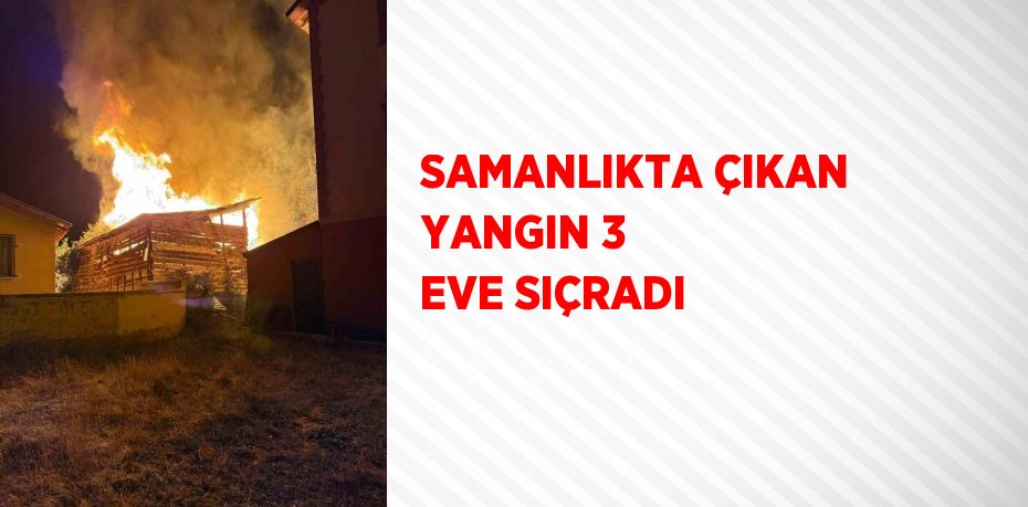 SAMANLIKTA ÇIKAN YANGIN 3 EVE SIÇRADI