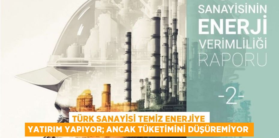 TÜRK SANAYİSİ TEMİZ ENERJİYE YATIRIM YAPIYOR; ANCAK TÜKETİMİNİ DÜŞÜREMİYOR