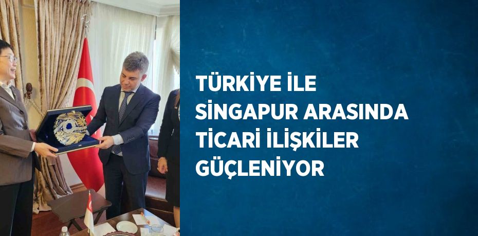 TÜRKİYE İLE SİNGAPUR ARASINDA TİCARİ İLİŞKİLER GÜÇLENİYOR