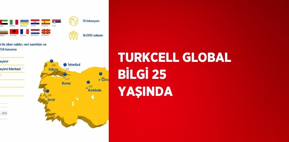 TURKCELL GLOBAL BİLGİ 25 YAŞINDA