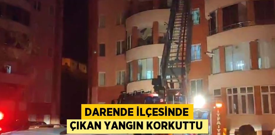 DARENDE İLÇESİNDE ÇIKAN YANGIN KORKUTTU