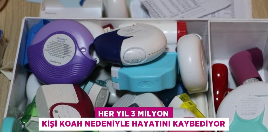 HER YIL 3 MİLYON KİŞİ KOAH NEDENİYLE HAYATINI KAYBEDİYOR