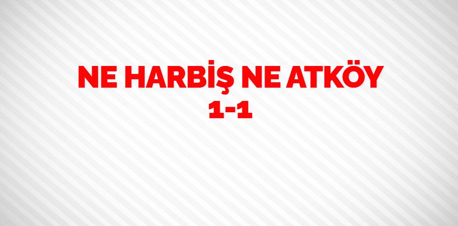 NE HARBİŞ NE ATKÖY     1-1