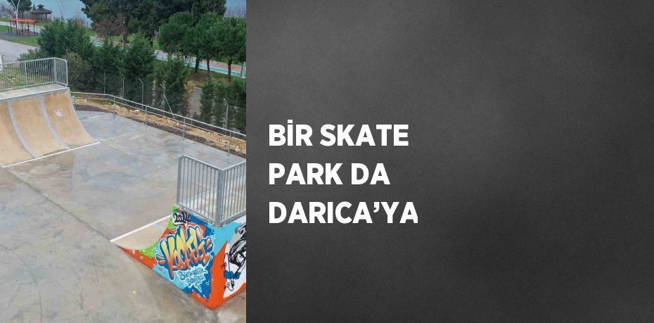 BİR SKATE PARK DA DARICA’YA