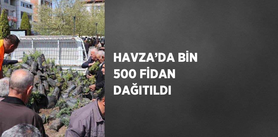 HAVZA’DA BİN 500 FİDAN DAĞITILDI