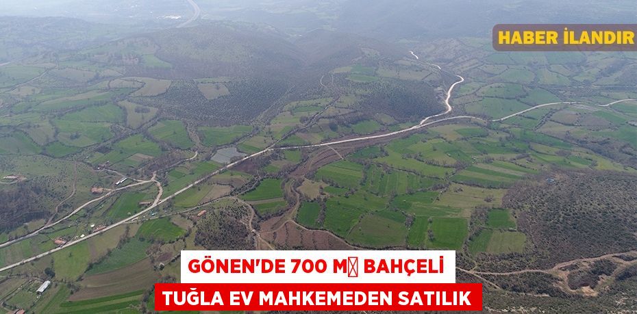 Gönen'de 700 m² bahçeli tuğla ev mahkemeden satılık