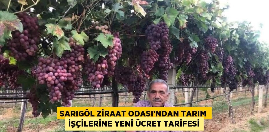 SARIGÖL ZİRAAT ODASI’NDAN TARIM İŞÇİLERİNE YENİ ÜCRET TARİFESİ