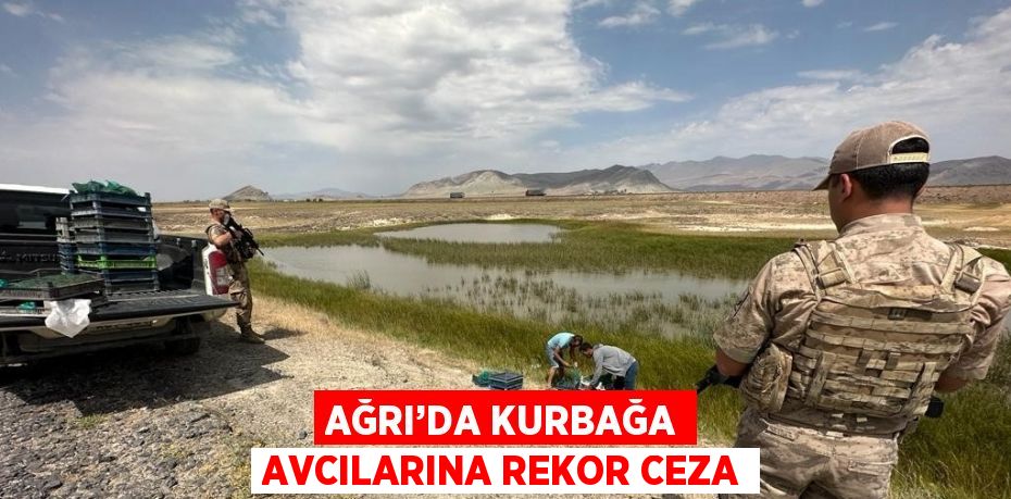 AĞRI’DA KURBAĞA AVCILARINA REKOR CEZA