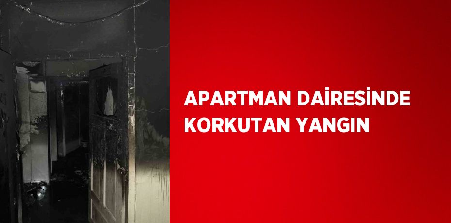 APARTMAN DAİRESİNDE KORKUTAN YANGIN