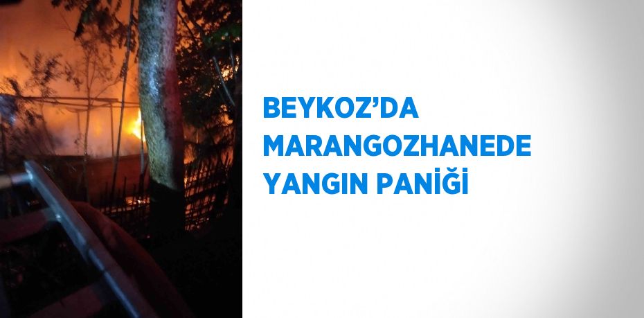 BEYKOZ’DA MARANGOZHANEDE YANGIN PANİĞİ