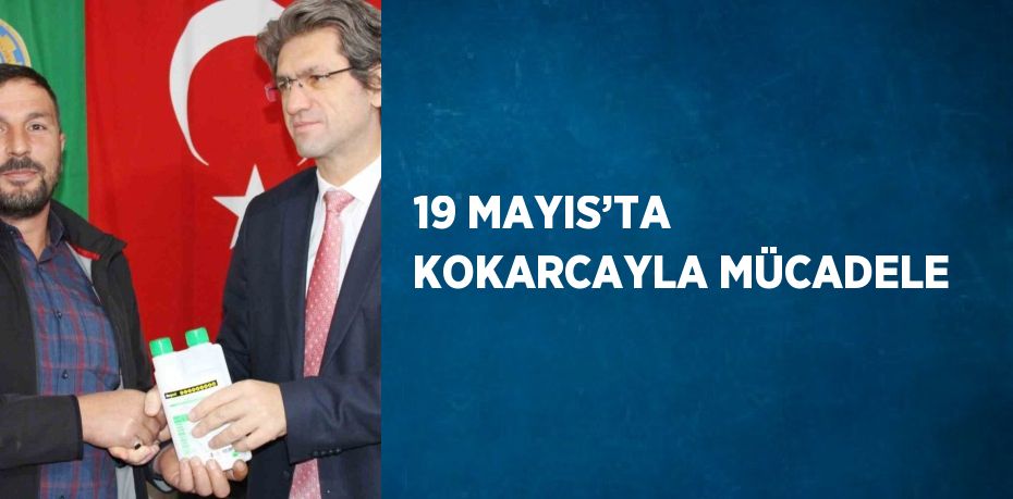 19 MAYIS’TA KOKARCAYLA MÜCADELE