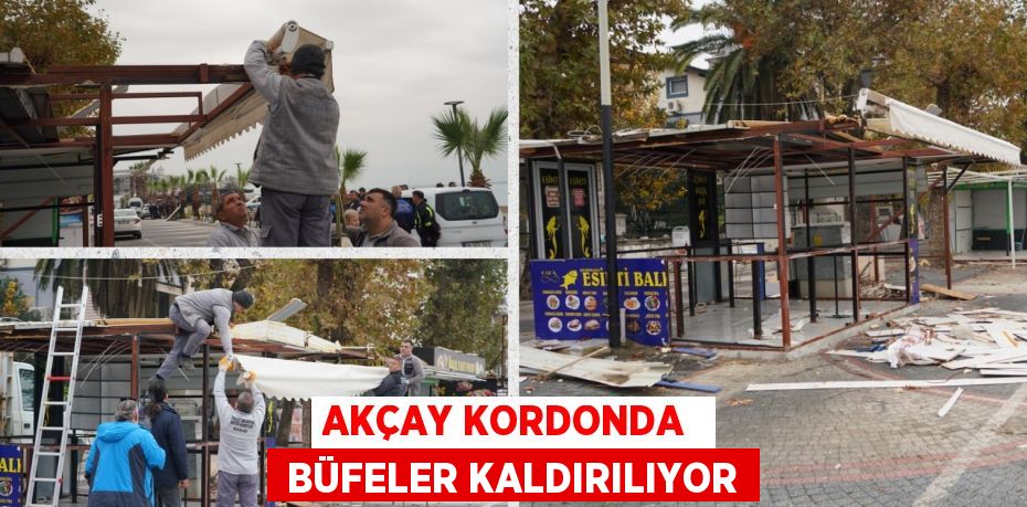 AKÇAY KORDONDA   BÜFELER KALDIRILIYOR