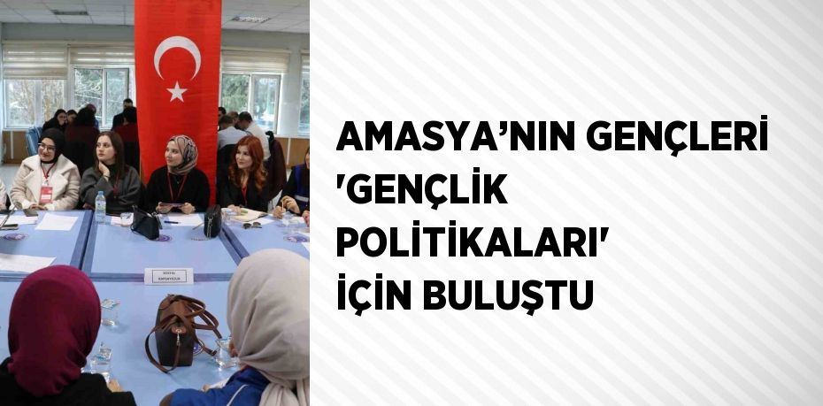 AMASYA’NIN GENÇLERİ 'GENÇLİK POLİTİKALARI' İÇİN BULUŞTU