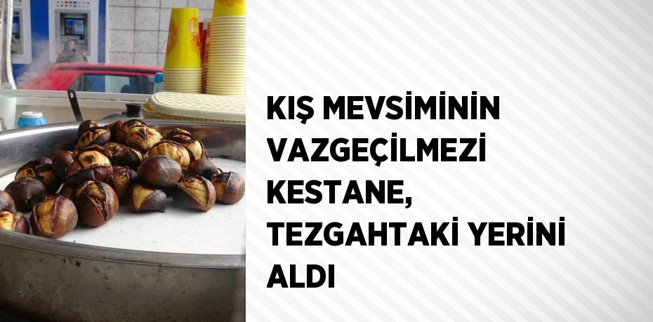 KIŞ MEVSİMİNİN VAZGEÇİLMEZİ KESTANE, TEZGAHTAKİ YERİNİ ALDI