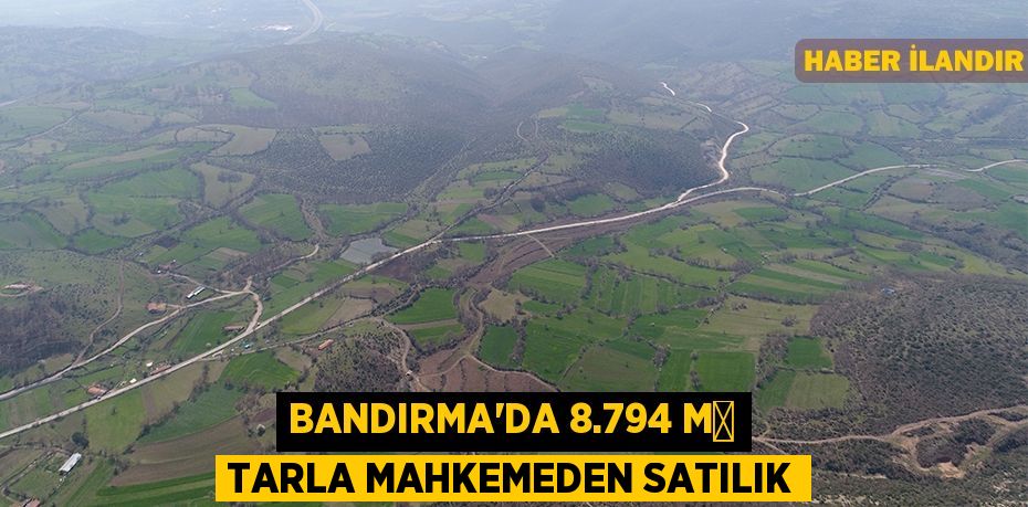 Bandırma'da 8.794 m² tarla mahkemeden satılık