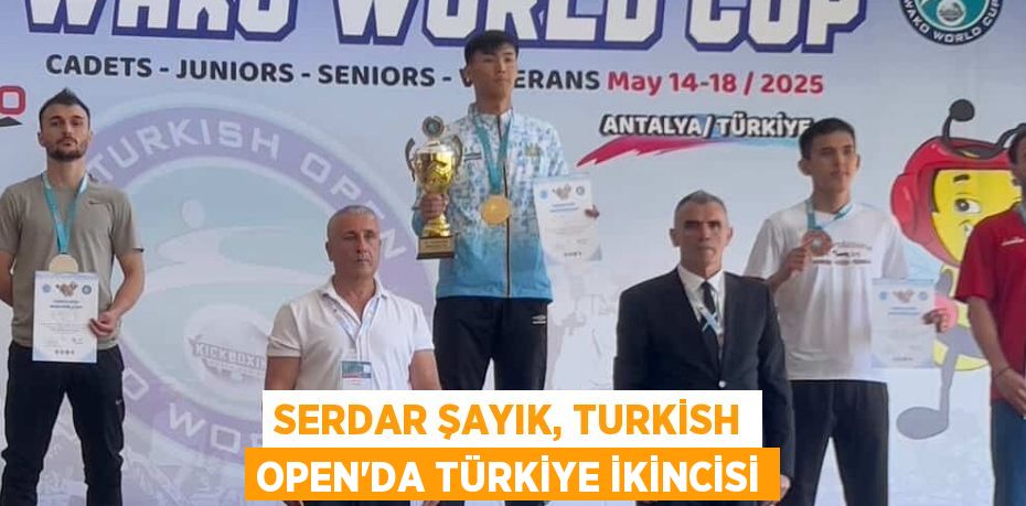 SERDAR ŞAYIK, TURKİSH OPEN’DA TÜRKİYE İKİNCİSİ