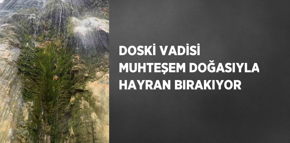 DOSKİ VADİSİ MUHTEŞEM DOĞASIYLA HAYRAN BIRAKIYOR