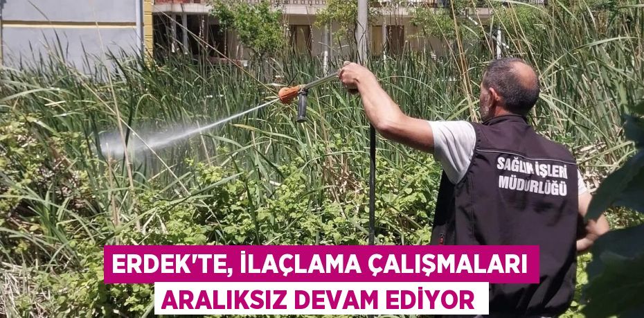 ERDEK’TE, İLAÇLAMA ÇALIŞMALARI ARALIKSIZ DEVAM EDİYOR