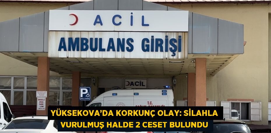 YÜKSEKOVA’DA KORKUNÇ OLAY: SİLAHLA VURULMUŞ HALDE 2 CESET BULUNDU