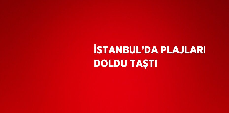 İSTANBUL’DA PLAJLARI DOLDU TAŞTI