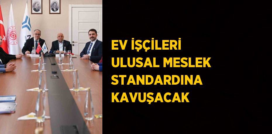 EV İŞÇİLERİ ULUSAL MESLEK STANDARDINA KAVUŞACAK
