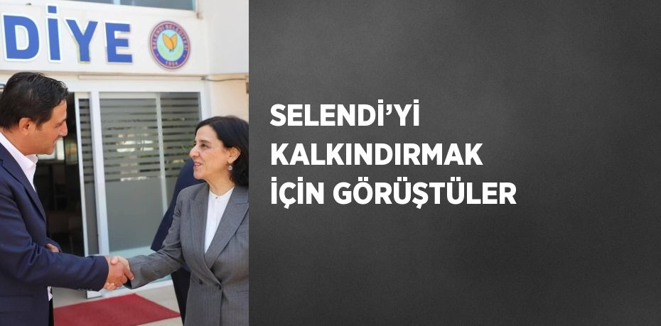 SELENDİ’Yİ KALKINDIRMAK İÇİN GÖRÜŞTÜLER