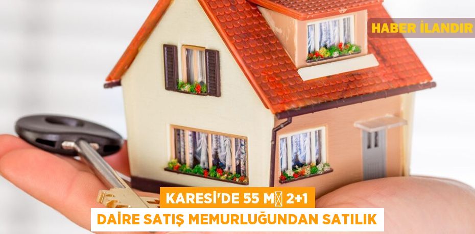 Karesi'de 55 m² 2+1 daire satış memurluğundan satılık