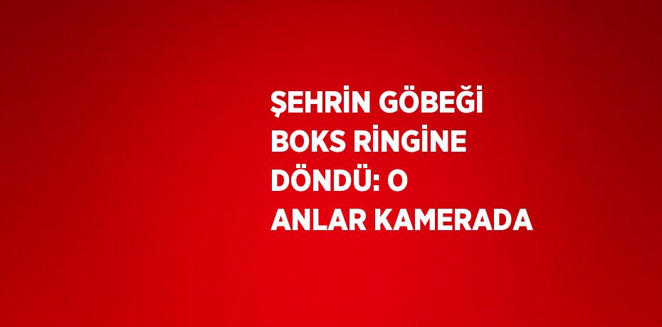 ŞEHRİN GÖBEĞİ BOKS RİNGİNE DÖNDÜ: O ANLAR KAMERADA
