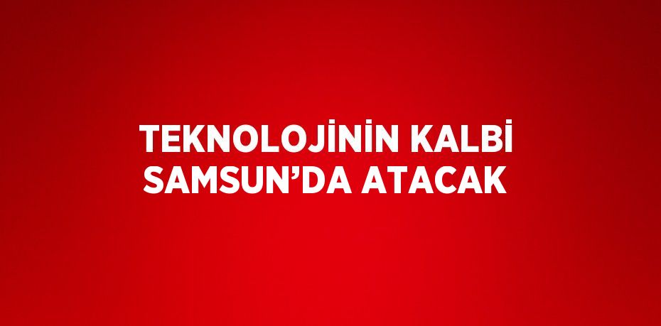 TEKNOLOJİNİN KALBİ SAMSUN’DA ATACAK