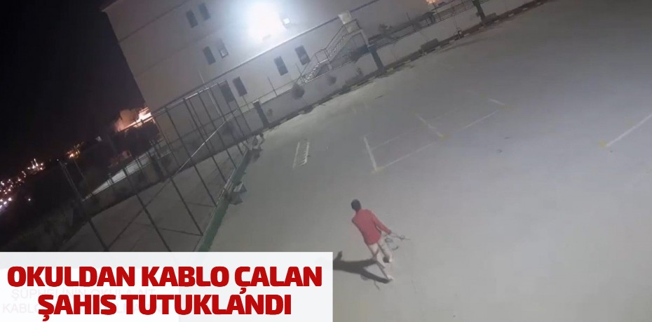 OKULDAN KABLO ÇALAN ŞAHIS TUTUKLANDI