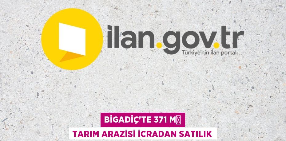 Bigadiç'te 371 m² tarım arazisi icradan satılık