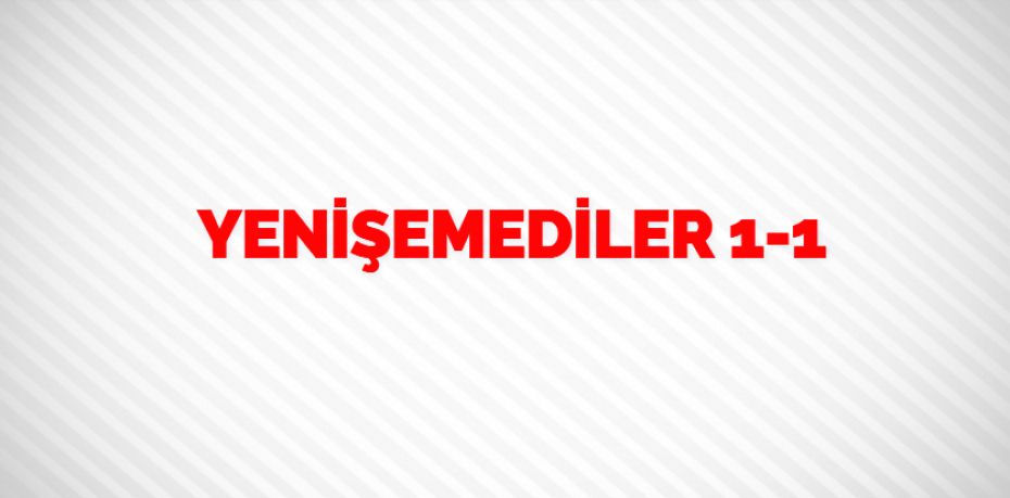 YENİŞEMEDİLER    1-1