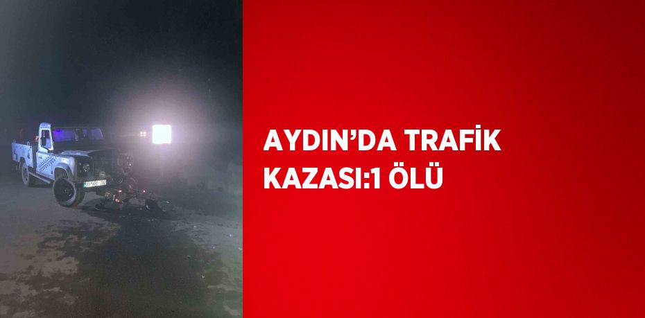 AYDIN’DA TRAFİK KAZASI:1 ÖLÜ