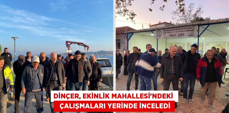 DİNÇER, EKİNLİK MAHALLESİ’NDEKİ    ÇALIŞMALARI YERİNDE İNCELEDİ