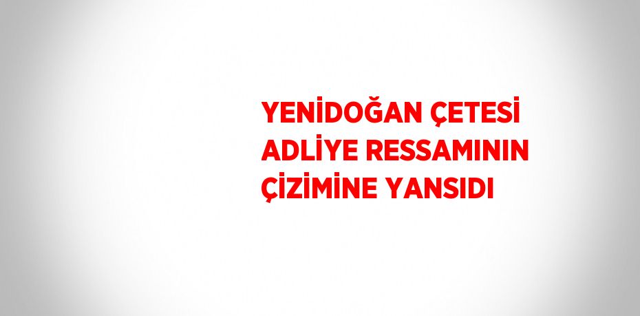 YENİDOĞAN ÇETESİ ADLİYE RESSAMININ ÇİZİMİNE YANSIDI