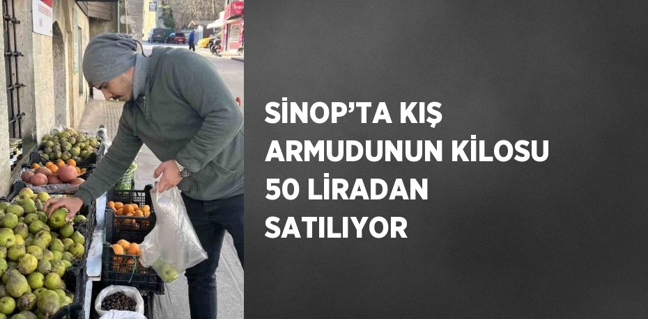 SİNOP’TA KIŞ ARMUDUNUN KİLOSU 50 LİRADAN SATILIYOR