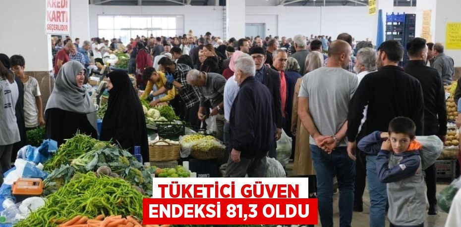 TÜKETİCİ GÜVEN ENDEKSİ 81,3 OLDU