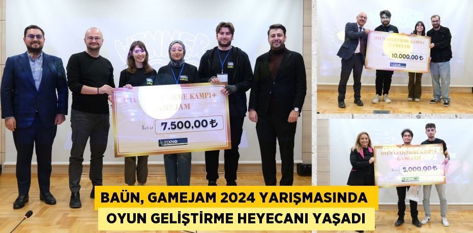 BAÜN, GAMEJAM 2024 YARIŞMASINDA   OYUN GELİŞTİRME HEYECANI YAŞADI