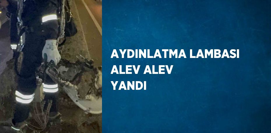 AYDINLATMA LAMBASI ALEV ALEV YANDI